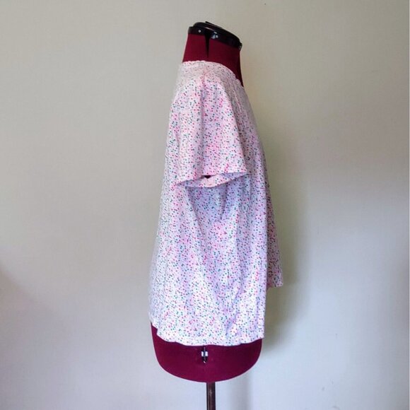 Kim Rogers Perfectly Soft Top Multicolor Womens Size Large V Neck Short … - Picture 4 of 6